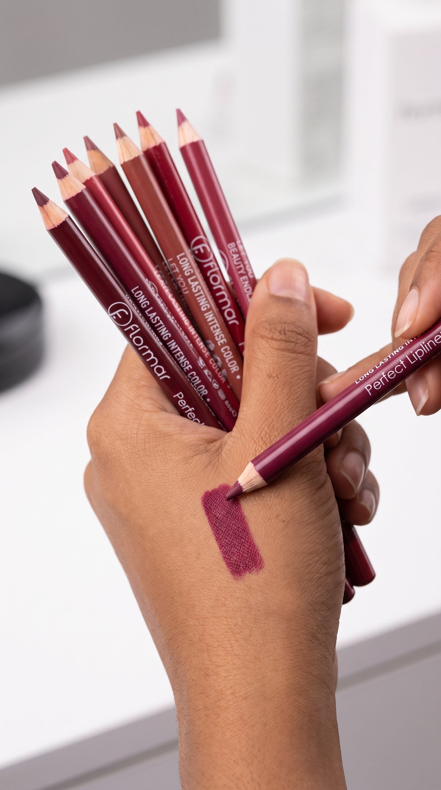Flormar Perfect Long Lasting Lip Liner - 12 Shades of Nude Set