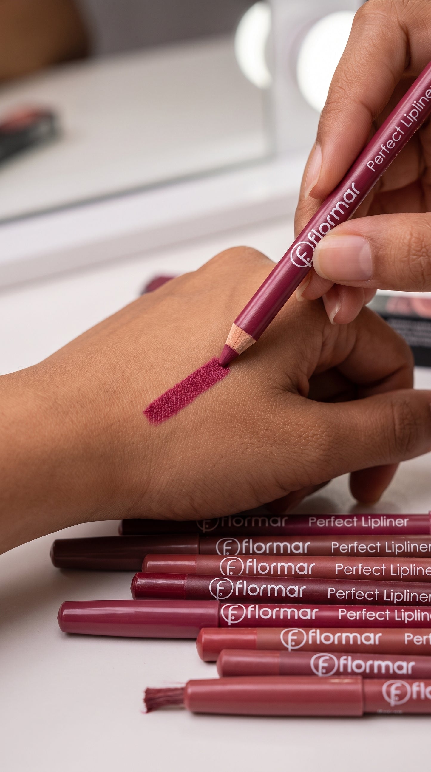 Flormar Perfect Long Lasting Lip Liner - 12 Shades of Nude Set
